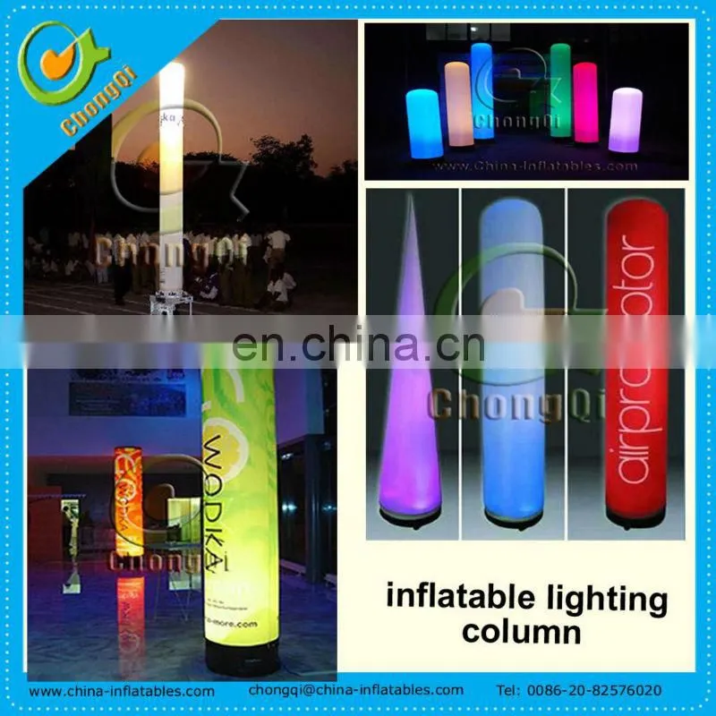 Decoration inflatable light column for sale