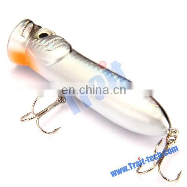 3D 110mm Colorized Fish Shape Fishing Lure Fishing Tackle with Two Bait Hook