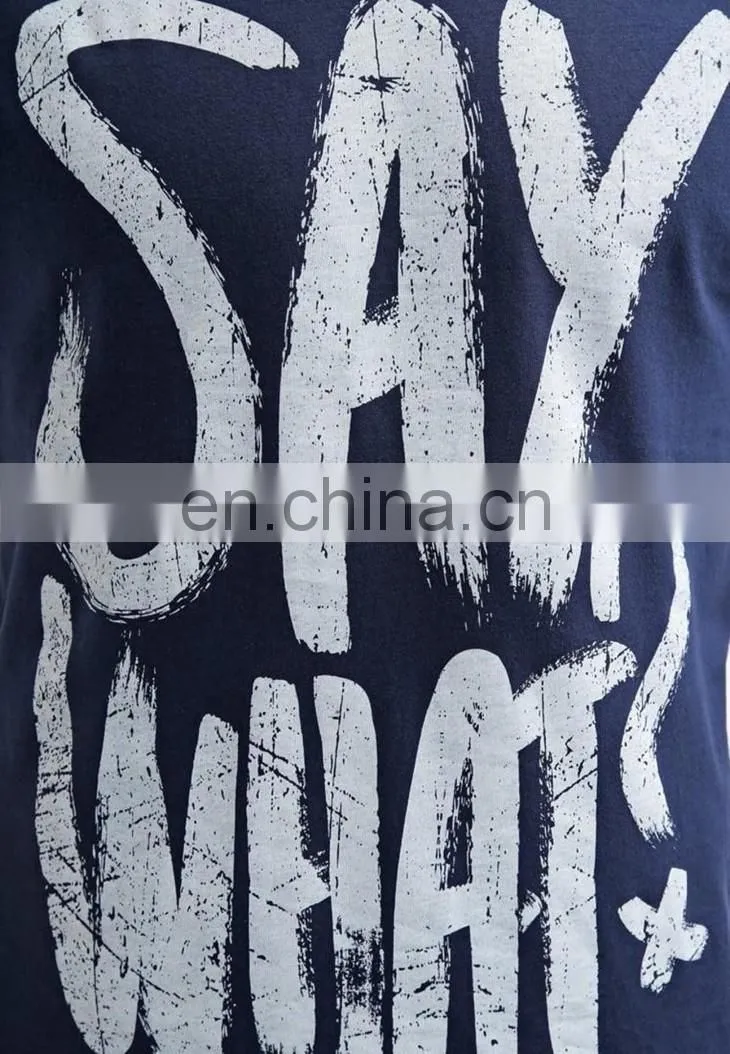 China maufacturer men apparel custom tall t shirts t-shirts screen printing in front wholesale