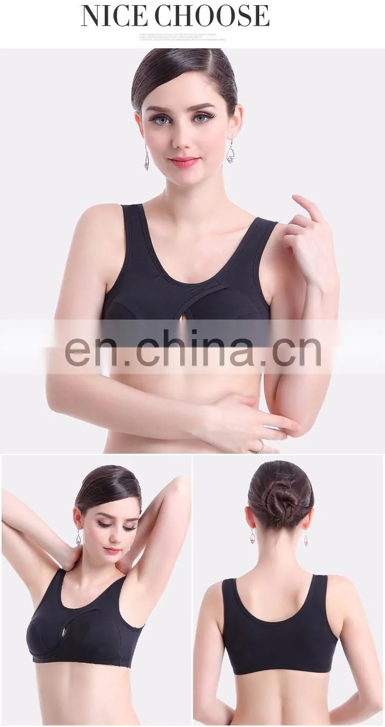 2016 Wholesale 100% cotton fitness gym wear sports bra#WX0029