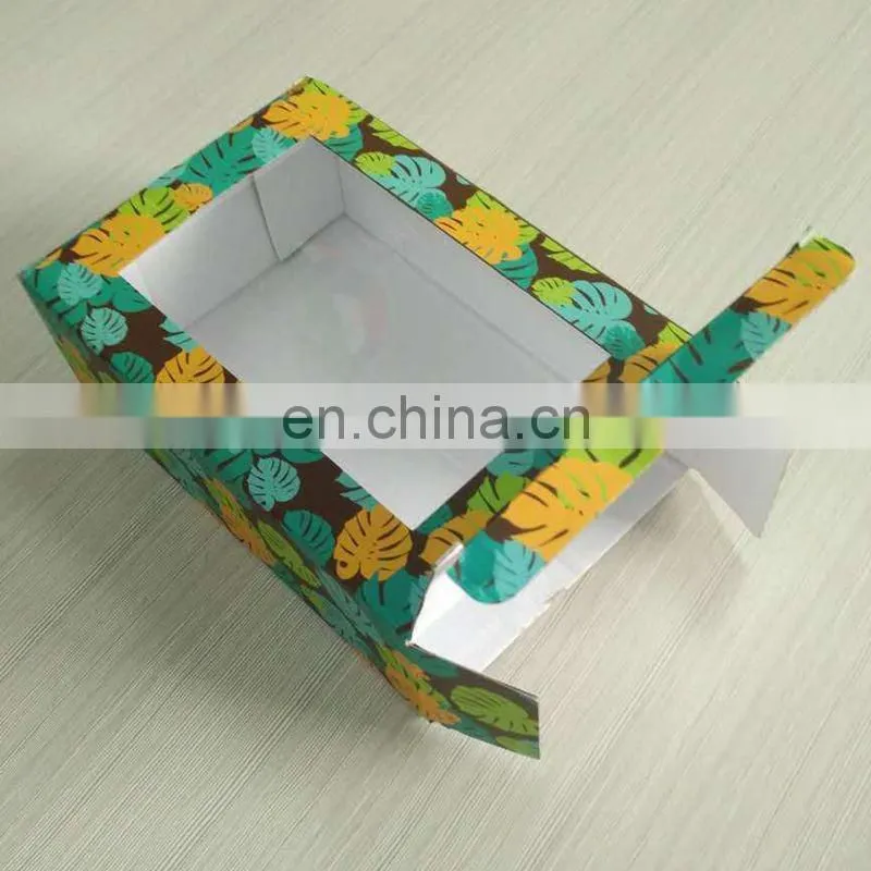 E- flute Corrugated Paper Coffe Mag Box With Clear Pvc Winder And foam
