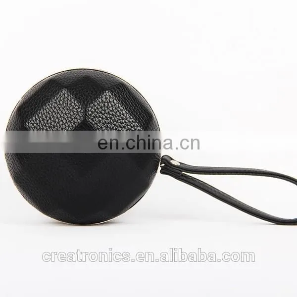 CR 80% customers repeat orders shiny pu surface diamond structure metal frame portable round black new stylish custom coin purse