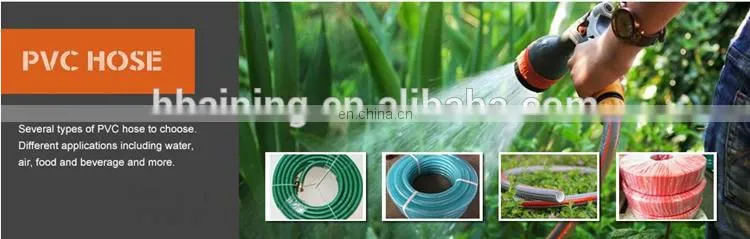 Factory Produce PVC Fiber Reinforced Hose Pipe / Braided Transparent Flexible PVC Garden Hose