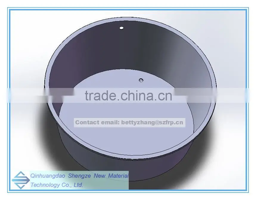 FRP fish breeding pool , fiber glass fish pond, fiber glass water vat