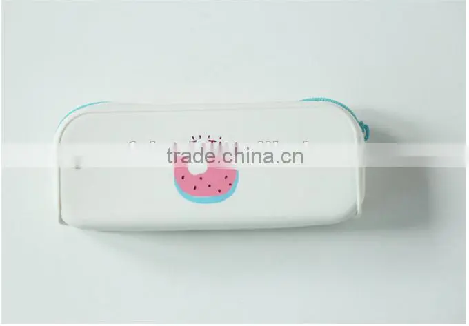 Stock!Silicone Pencil Bag School Office Silicone Pen Cases / Wholesale Colorful Pencil Bag
