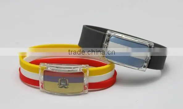New Fashion Men Punk Charm Bracelet Silicone Bangle Sports Casual Wristband Birthday Gift
