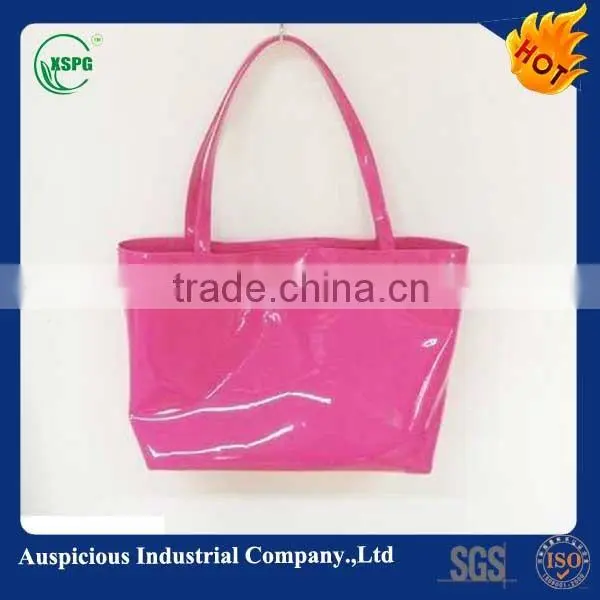Colorful companies manufacture pvc shopping bag/handle bag