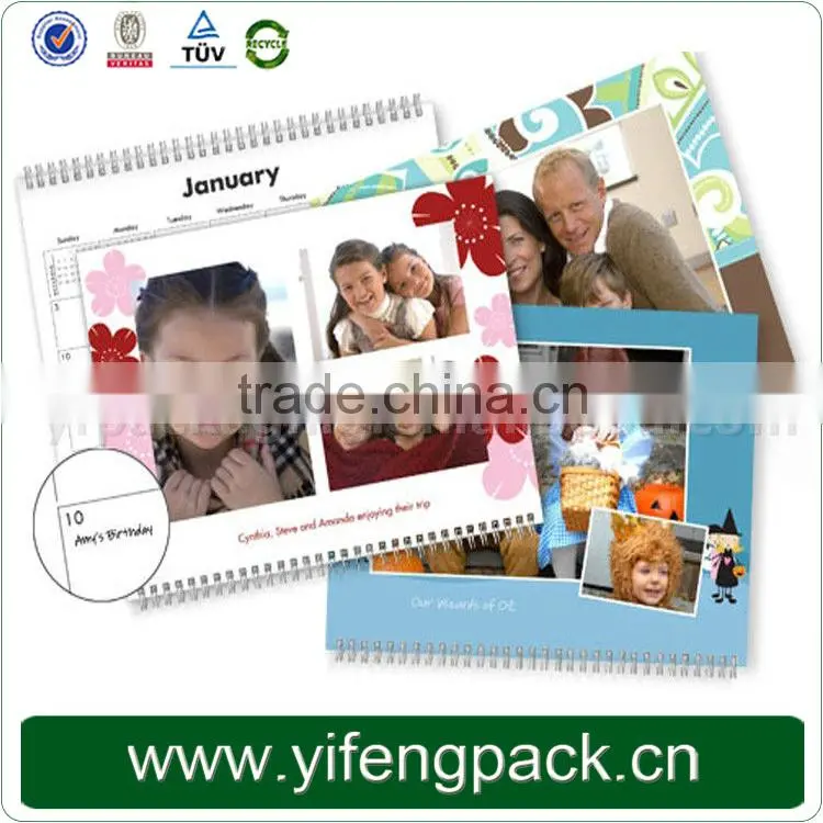 desk calendar with note pad/desk calendar designs/Special printed desk calendar