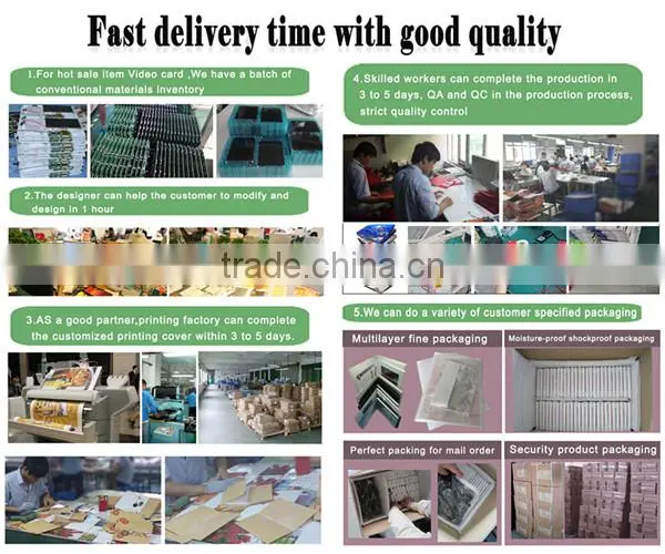2.4" LCD video brochure, video greeting card,video mailer