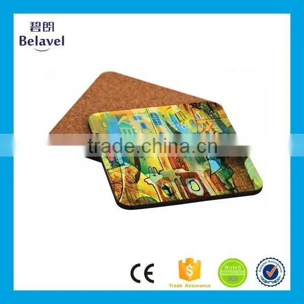 Manufacture square cardboard cork coaster custom printed MDF coaster