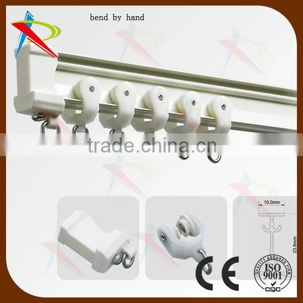 High quality New aluminium heavy duty curtain Rail, flexble curtain rail