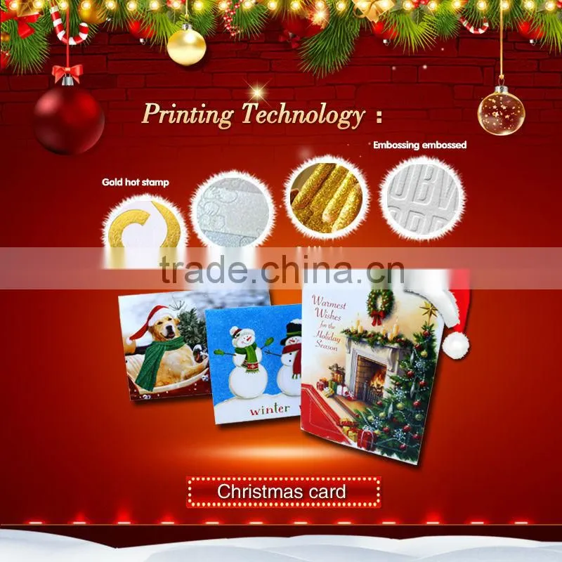 2014 New China products for sale Best Christmas gift paper greeting webkey card