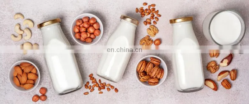 Factory Shanghai Genyond Soya Protein beverage processing plant almond walnut drinks production line Tiger nuts milk machine