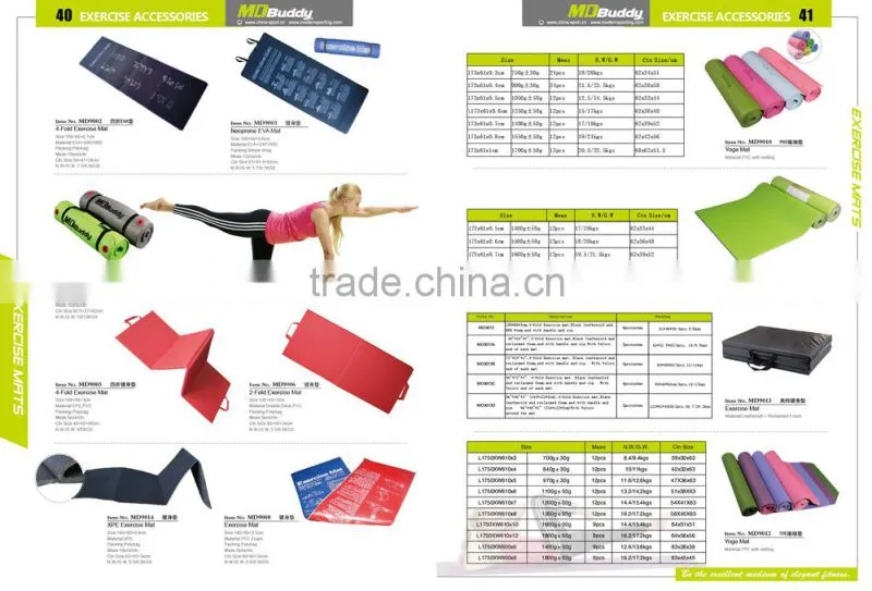 XPE gym exercise stretching mat for sale