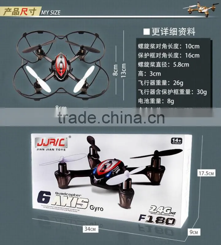 China Manufacture RTF 2.4G 6 Axis RC Drone RC Quadrocopter With Gyro RC Helicopter UFO