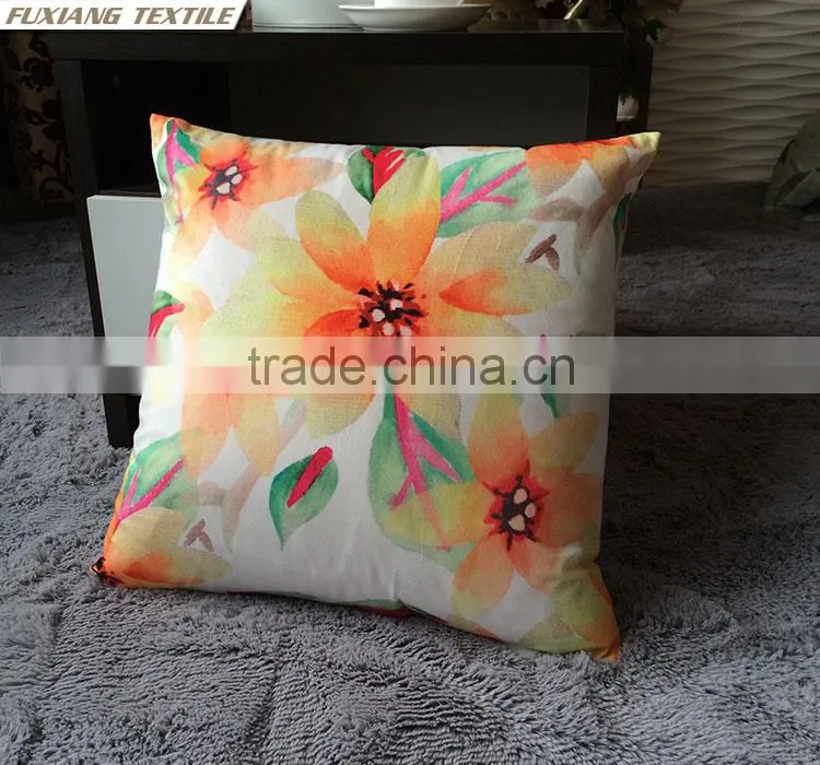 digital print flowers pillow cushion