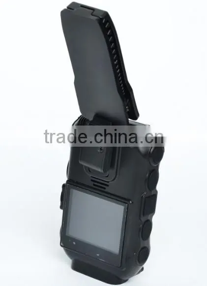 TFT screen mini HD1080P 30fps infrared night vision police body worn video camera with GPS,GPRS and wifi function