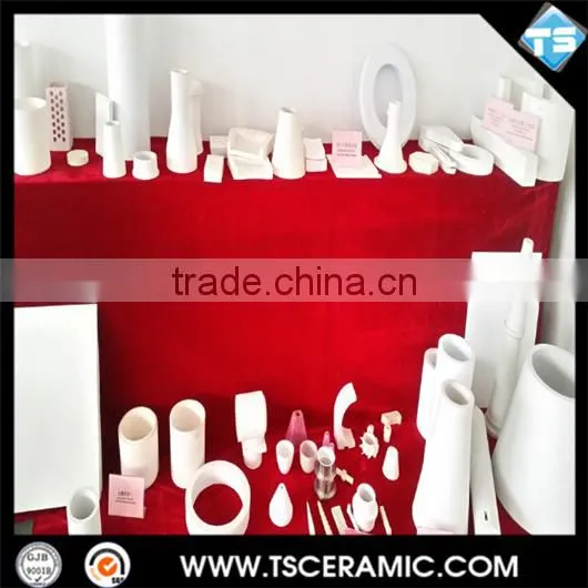 wear resistant alumina ceramic porcelain tube for industrial pipeline