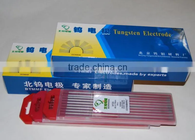 Beijing Brand WL15 5/32" Lanthanated Tungsten Tig Weld Electrode with gold tip EWLa-1.5 and 10pcs/packs