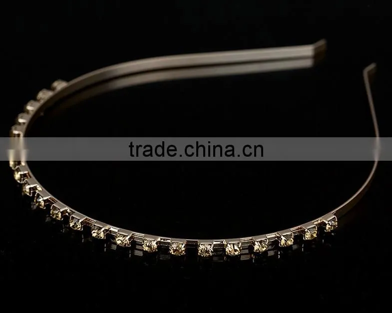 Fashion Gold Plated Spiring Metal Women Hairbands Hair Bridal Hair Accessories