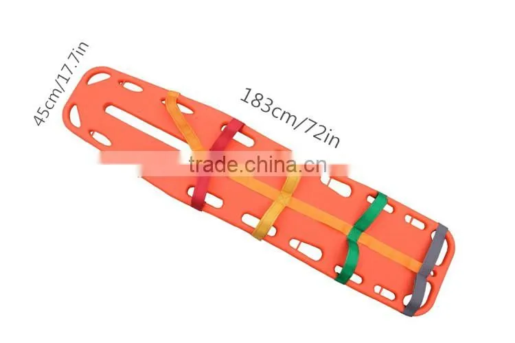 Integrated paediatric and adult floating water rescue spine boards