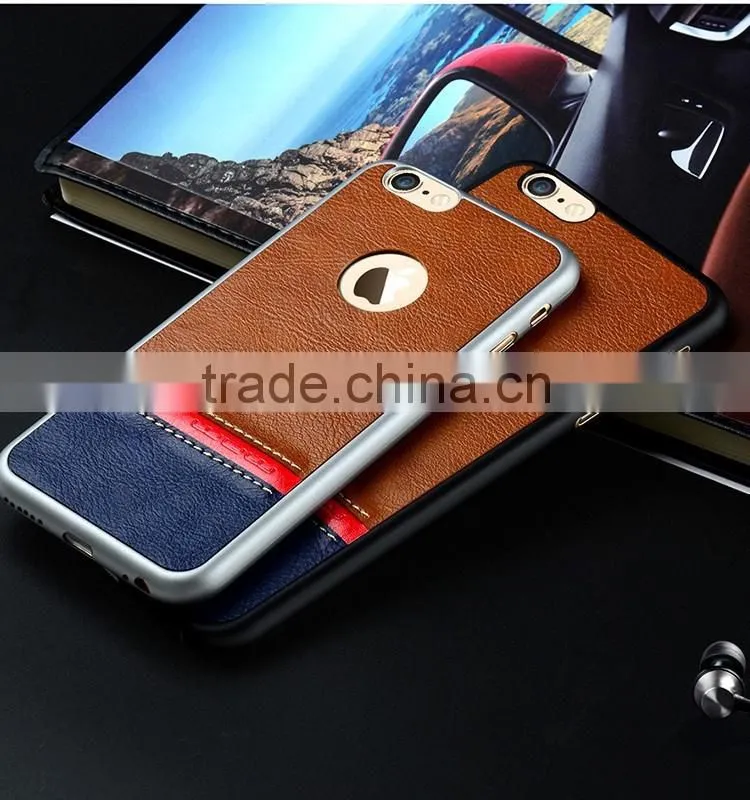 High quality super slim leather back cover for iphone 6s with high perfermance