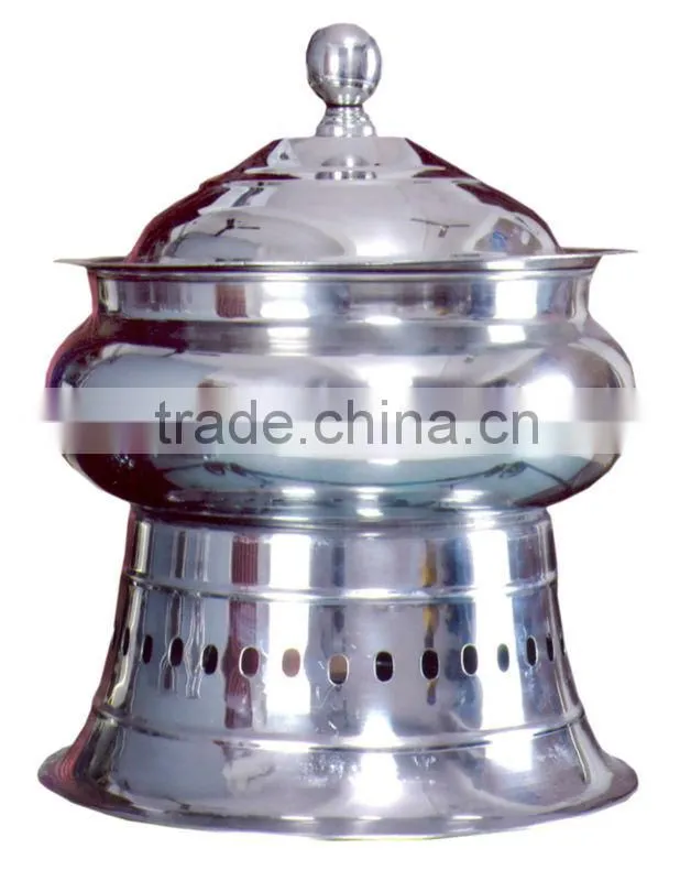 Steel Cheffing Dish, Wedding & Party utensils, food serving dish, hot keeping dish, Catering item, Hotel & Restaurant utensils