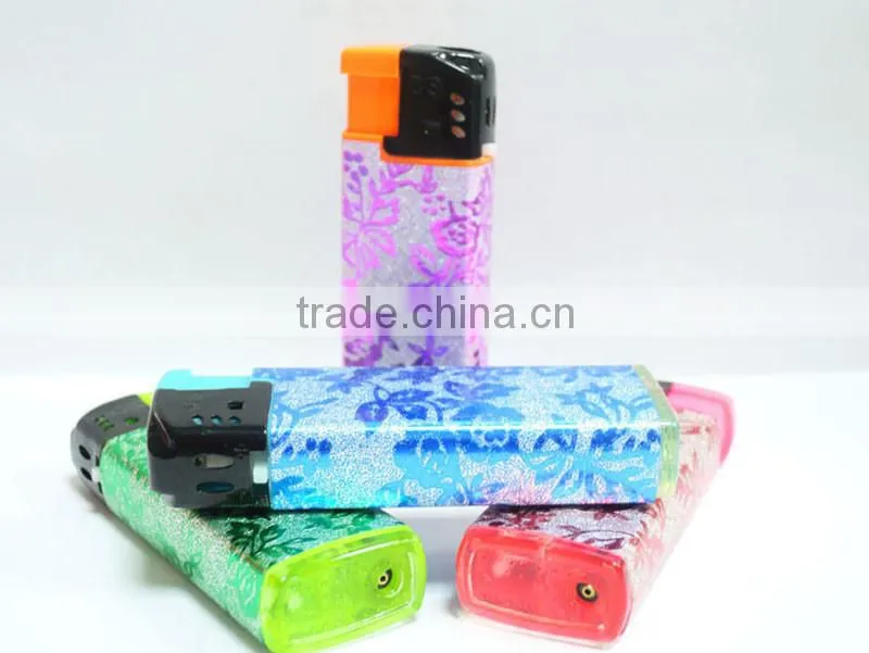 Small size new electronic cigarette gas lighter custom sticker windproof lighters