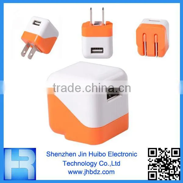 Environmental High Quality Folding Wall Plug Charger Compatible for iphone Charger