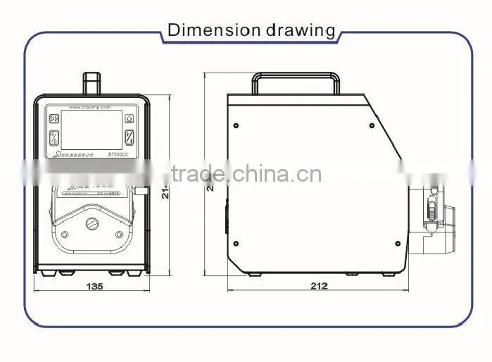 digital peristaltic pump with YZ1515x pump head