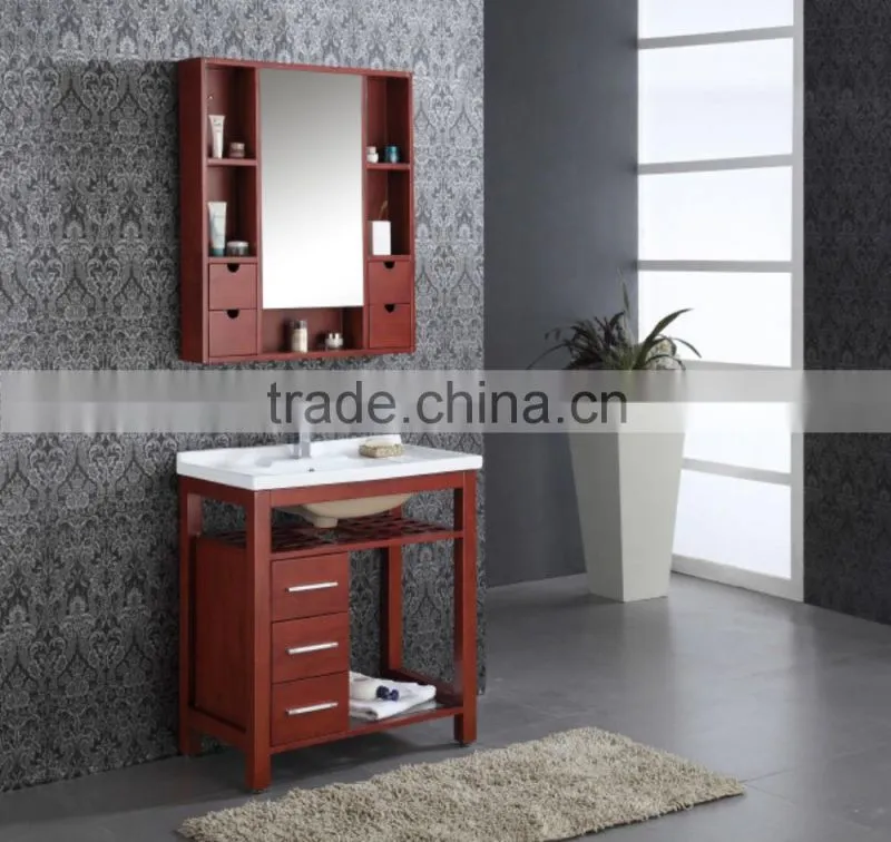 Functional Drawer Wooden Bathroom Vanity AZ105