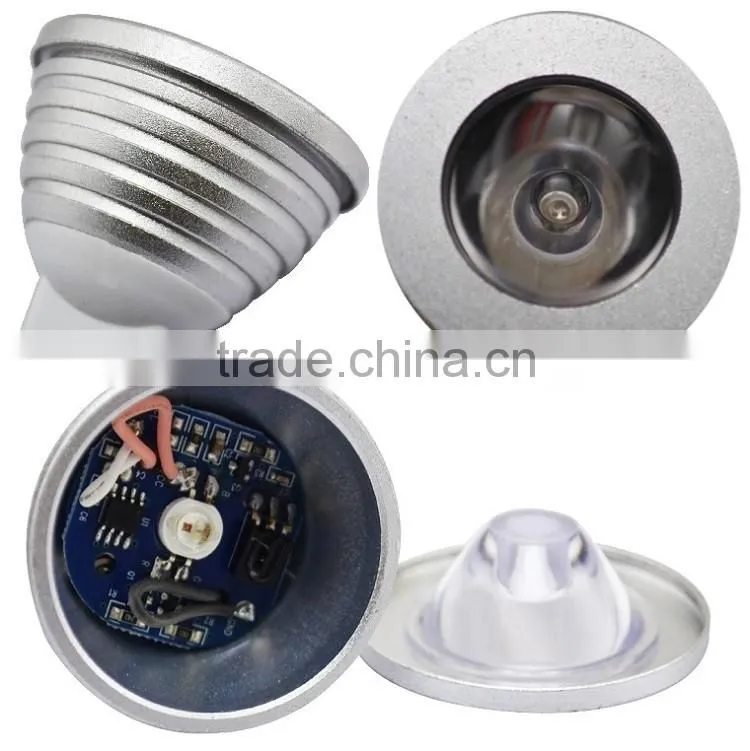 3w RGB LED spotlight color changing led wireless christmas lights