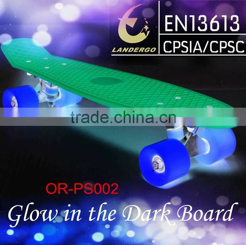 Landergo CE SGS Approved Replica Plastic Skateboard With Original Design