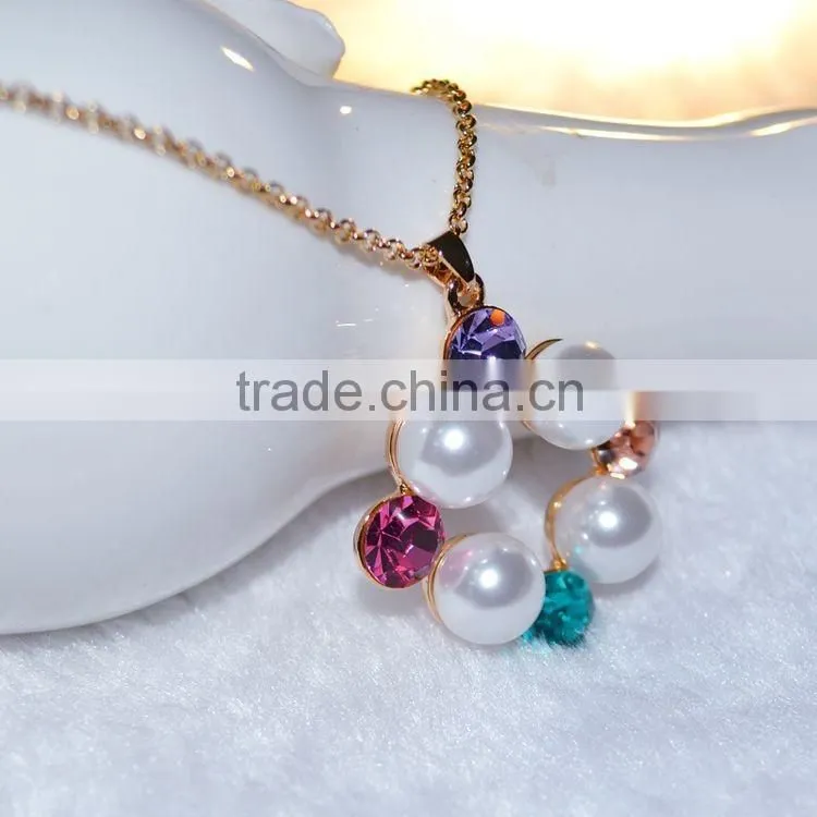 New Arrival Necklace/Earrings Jewelry Set Jewelry Set For Wedding Color Flower Pearl Jewelry Sets