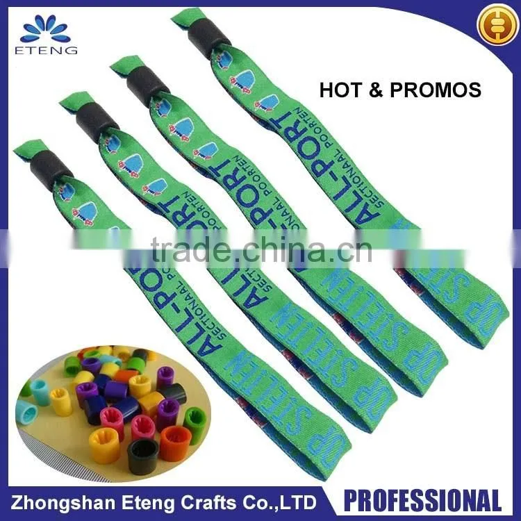 personalized events fabric woven wristbands on promotion