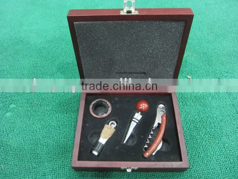hot sell wine tool set with wooden box