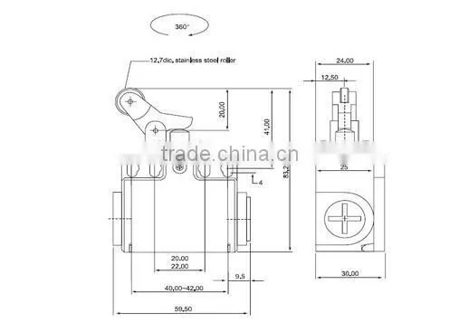 Export Products List Adjustable Rocker Arm Roller Lever Mini Limit Switch