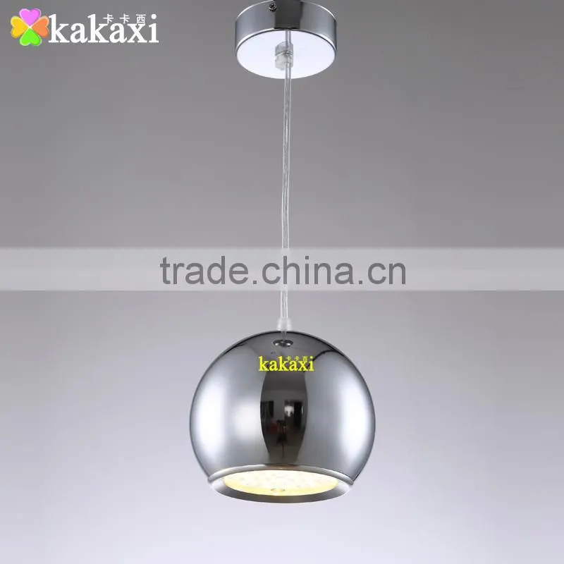 12W Apple LED Pendant Lights For Dining Room Lamp Plating Silver Color Creative LED Chandeliers