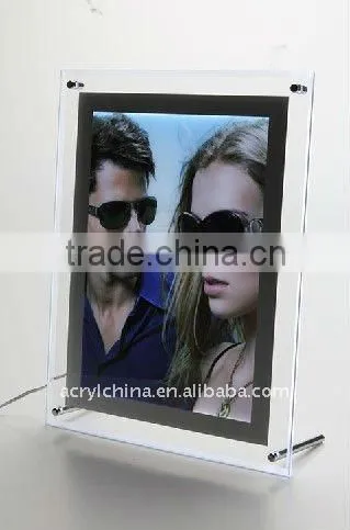 Acrylic Advertising Frame / Display Poster Light Box / sunglass poster advertise