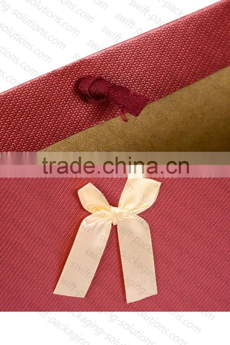 2015 hot sale Recycled Brown/white/Red Grocery Kraft Paper Bag