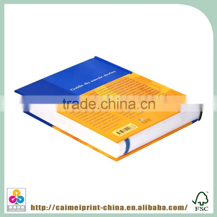 Caimei 2015 custom thick hardcover book printing with timely service