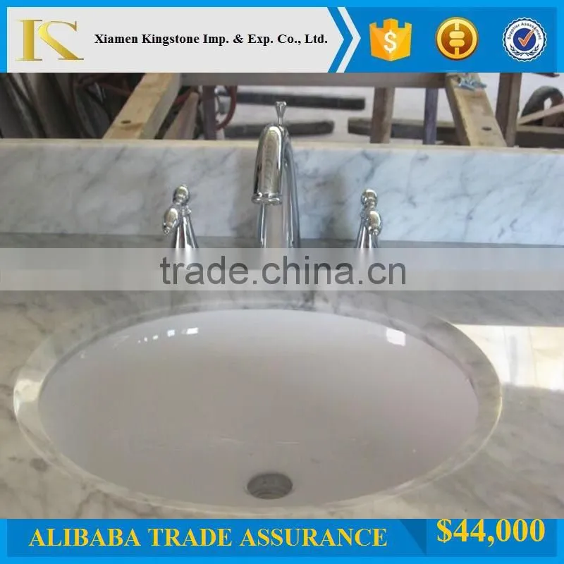 marble vanity top Bianco Carrara vanity top for bathroom