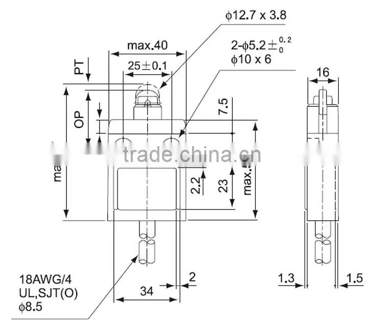 CNTD Wide Application DPDS Hydraulic Limit Switch for Tower Crane (CZ-3102)
