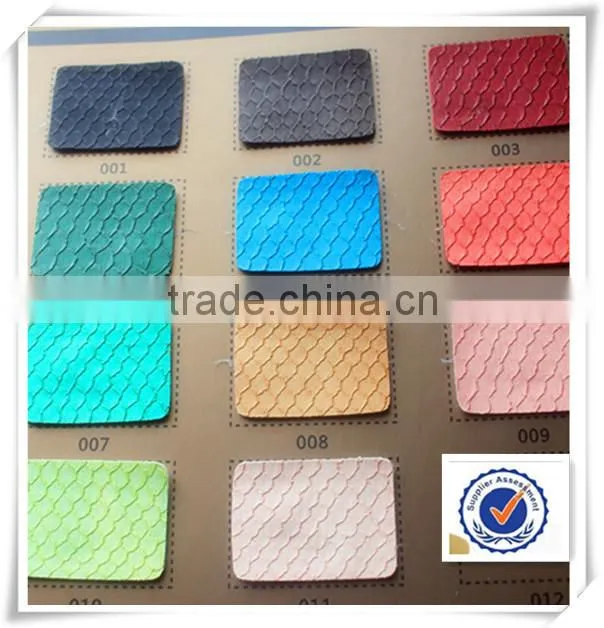 fluorescence snake skin pu bonded leather for fashion and brand bags