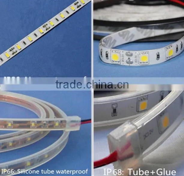 5050 rgb led strip light kit with remote controller and adapter
