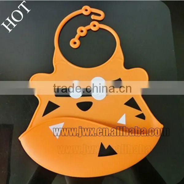 2015 newly FDA food grade light and colorful silicone baby bibs baby teether party dresses bandana drool bibs