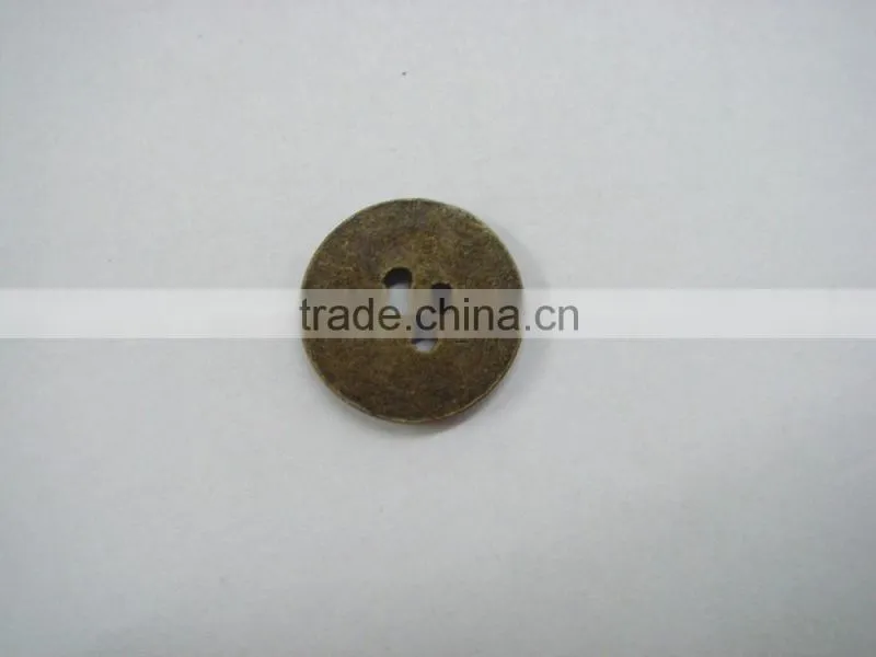 15mm customer logo round 4 holes metal alloy button