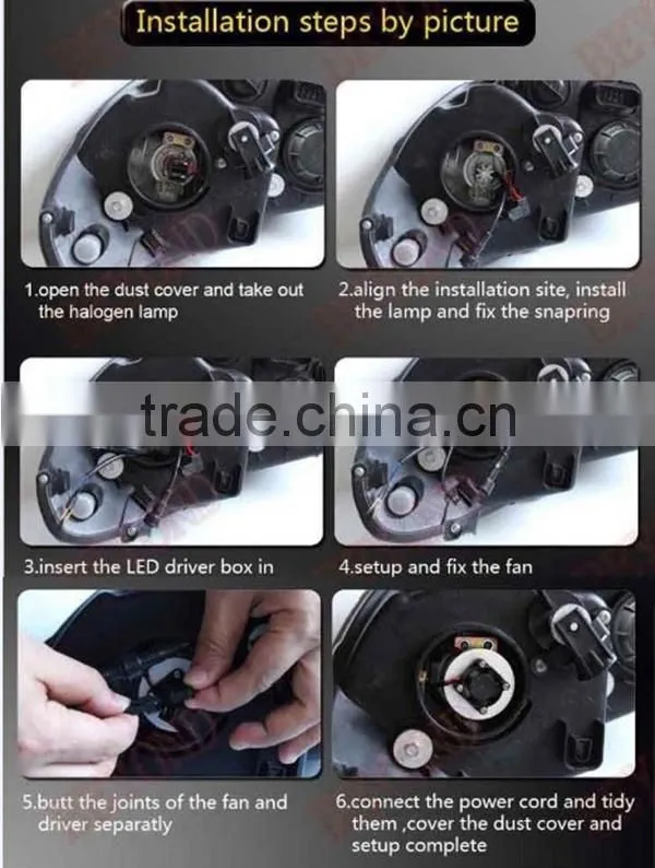 70W H8 LED headlamp kits, China suppliers high lumen H4 LED headlight