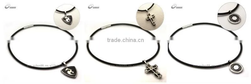 health protection silicone necklace with pendent