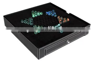 Amazing Double Use Backgammon And Chinese Checker PU Names Of Indoor Games